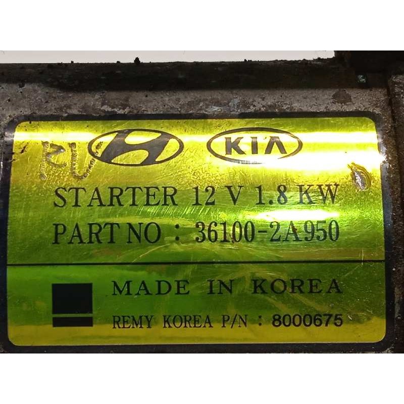 Recambio de motor arranque para hyundai i40 style referencia OEM IAM 361002A950  