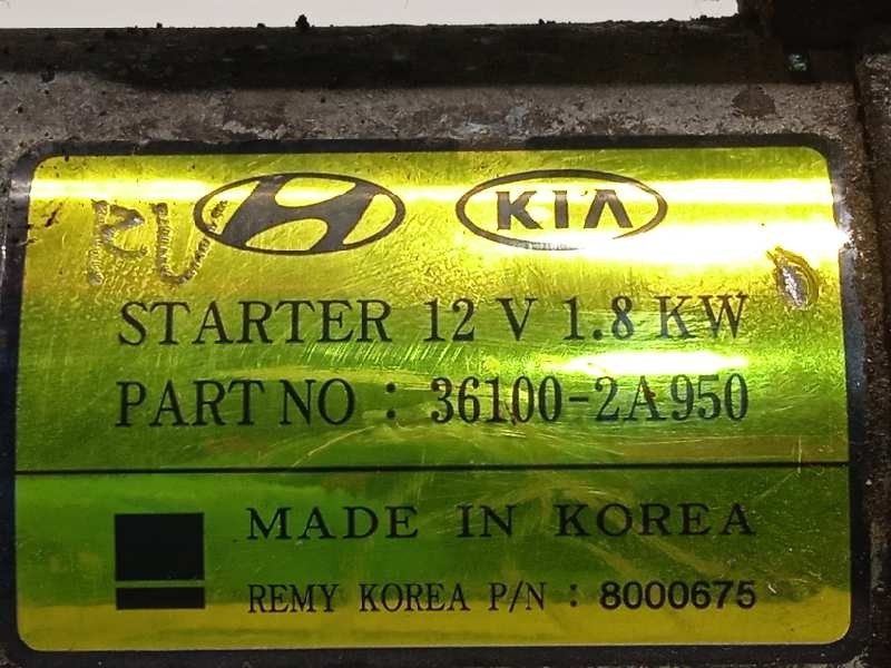 Recambio de motor arranque para hyundai i40 style referencia OEM IAM 361002A950  