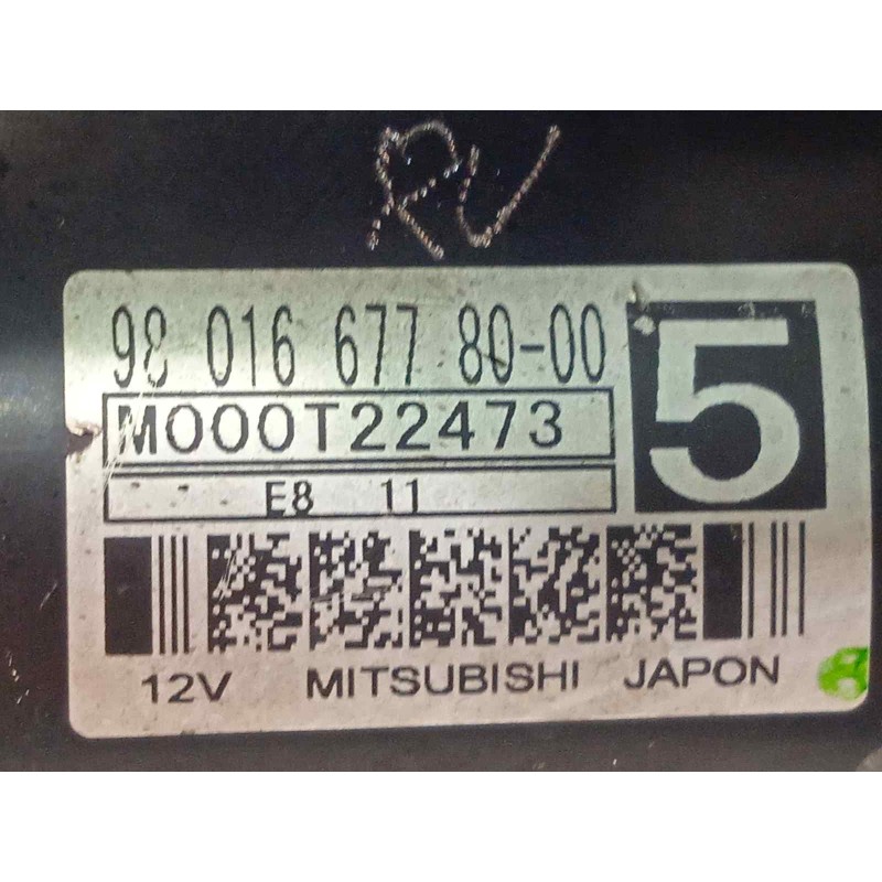 Recambio de motor arranque para citroën c4 picasso feel referencia OEM IAM 9801667780 5802Z8 M000T22473
