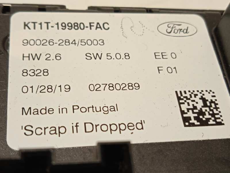 Recambio de mando climatizador para ford transit connect 1.5 tdci cat referencia OEM IAM KT1T19980FAC  2595711