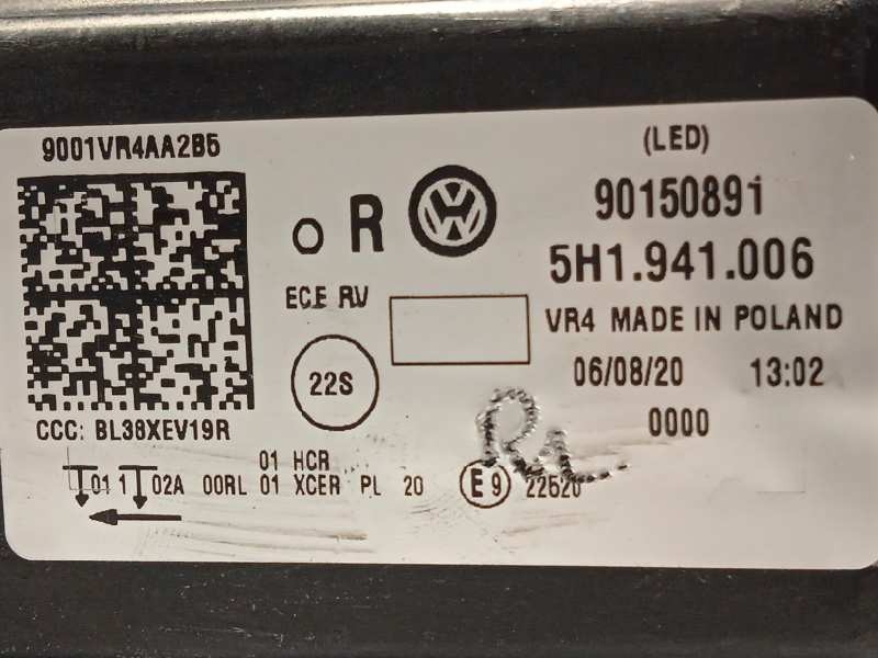 Recambio de faro derecho para volkswagen golf viii lim. (cd1) style referencia OEM IAM 5H1941006  