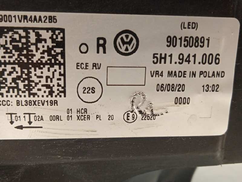 Recambio de faro derecho para volkswagen golf viii lim. (cd1) style referencia OEM IAM 5H1941006  
