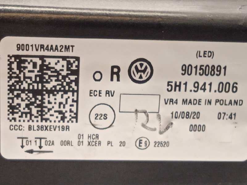Recambio de faro derecho para volkswagen golf viii lim. (cd1) style referencia OEM IAM 5H1941006  