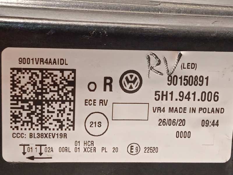 Recambio de faro derecho para volkswagen golf viii lim. (cd1) style referencia OEM IAM 5H1941006  