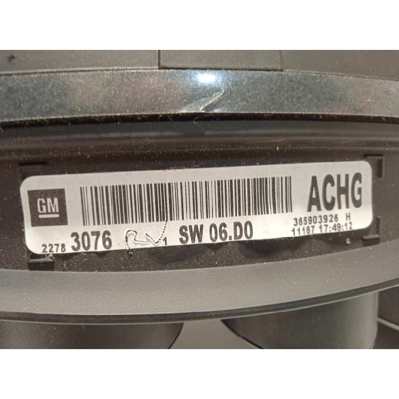 Recambio de cuadro instrumentos para opel insignia berlina 2.0 cdti cat referencia OEM IAM 22783076  