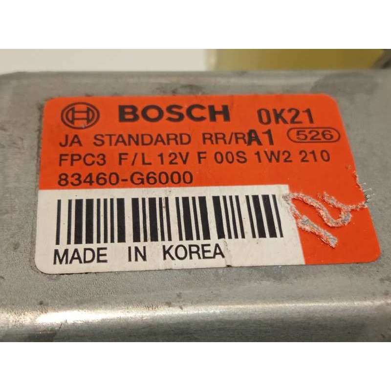 Recambio de elevalunas trasero derecho para kia picanto (ja) 1.0 cat referencia OEM IAM 83460G6000  