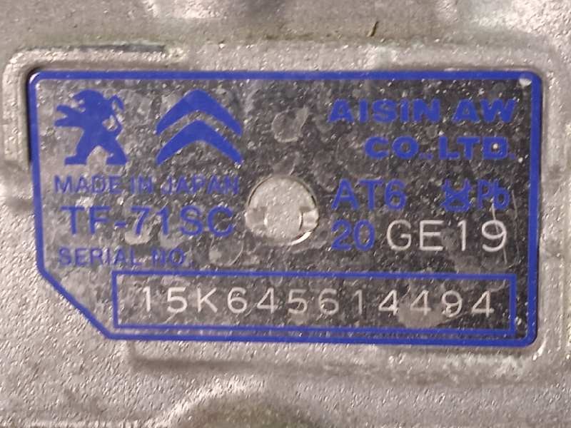 Recambio de caja cambios para peugeot 508 1.6 16v turbo cat (5gz / ep6fdt) referencia OEM IAM 20GE19  