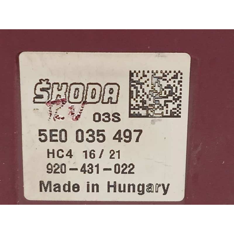 Recambio de antena para skoda octavia lim. (nx3) 2.0 tdi referencia OEM IAM 5E0035497B  