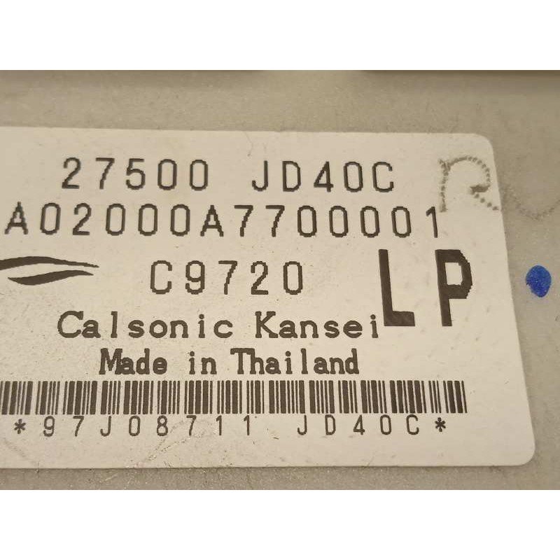 Recambio de mando climatizador para nissan qashqai (j10) acenta referencia OEM IAM 27500JD40C  