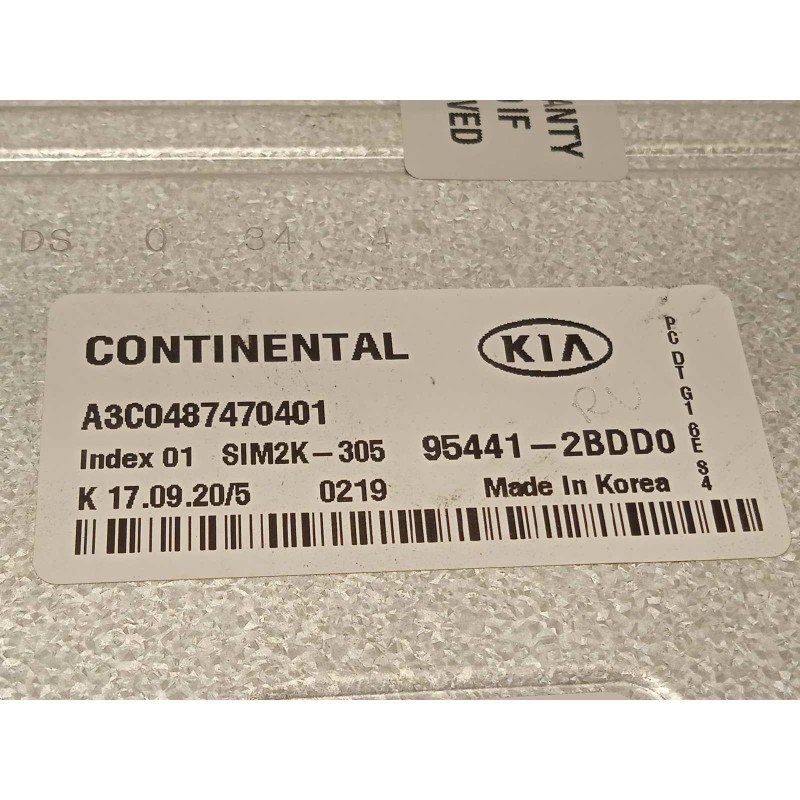 Recambio de centralita cambio automatico para kia xceed edrive phev referencia OEM IAM 954412BDD0  