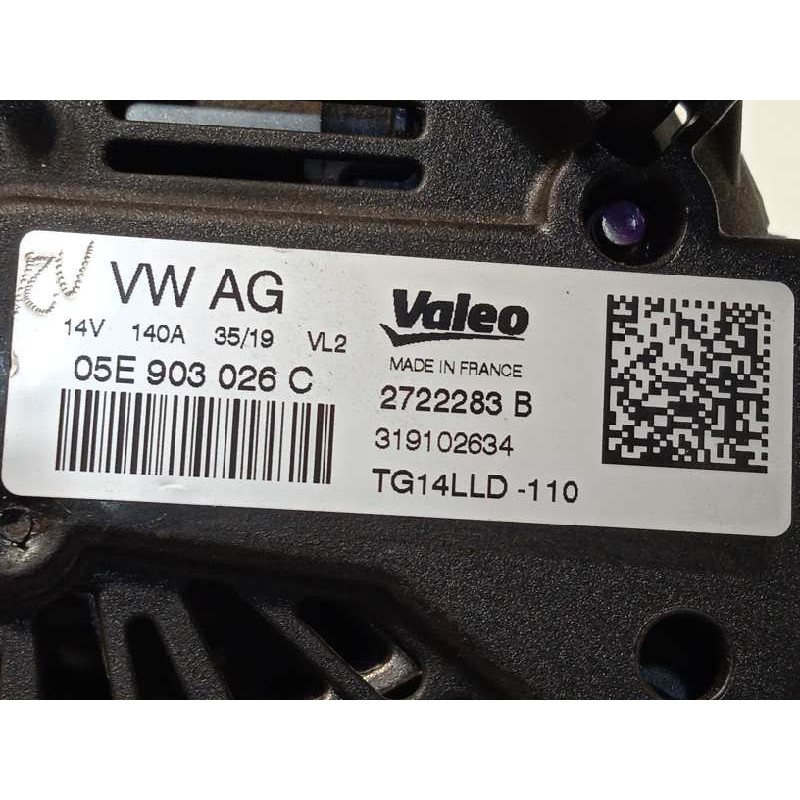 Recambio de alternador para seat ibiza (kj1) 1.0 tsi referencia OEM IAM 05E903026C  TG14LLD