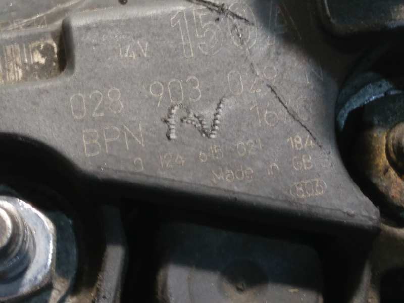 Recambio de alternador para volkswagen t5 transporter/furgoneta caja cerrada referencia OEM IAM 028903029N  0124615021