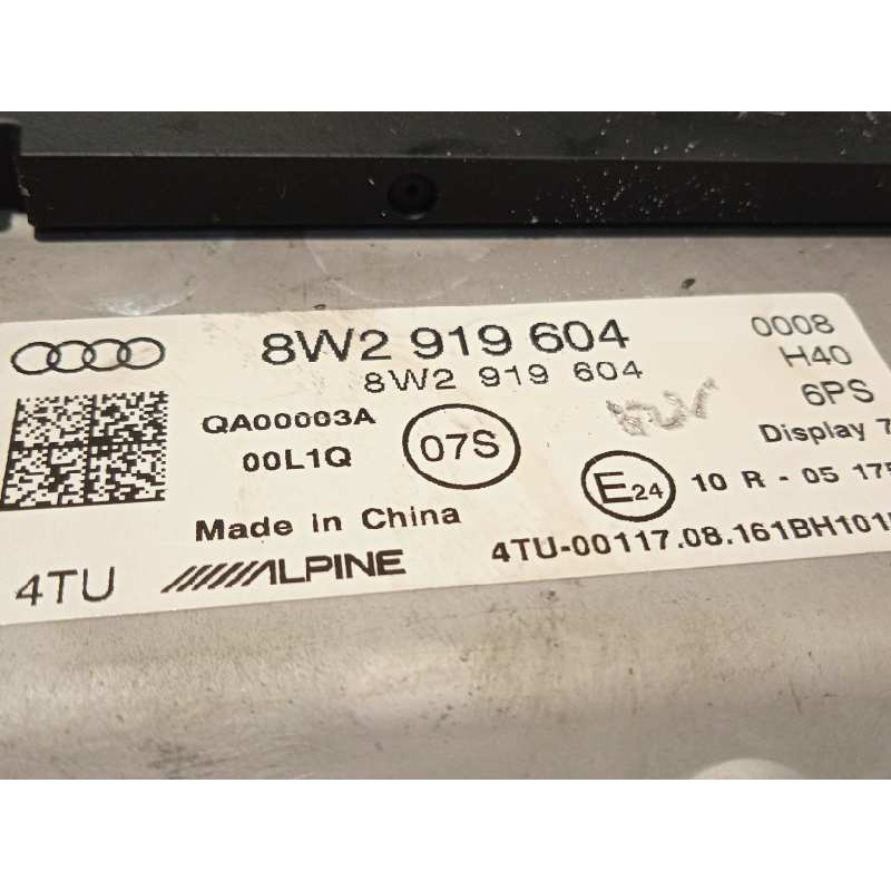Recambio de pantalla multifuncion para audi a4 berlina (8w2) design edition ultra referencia OEM IAM 8W2919604  