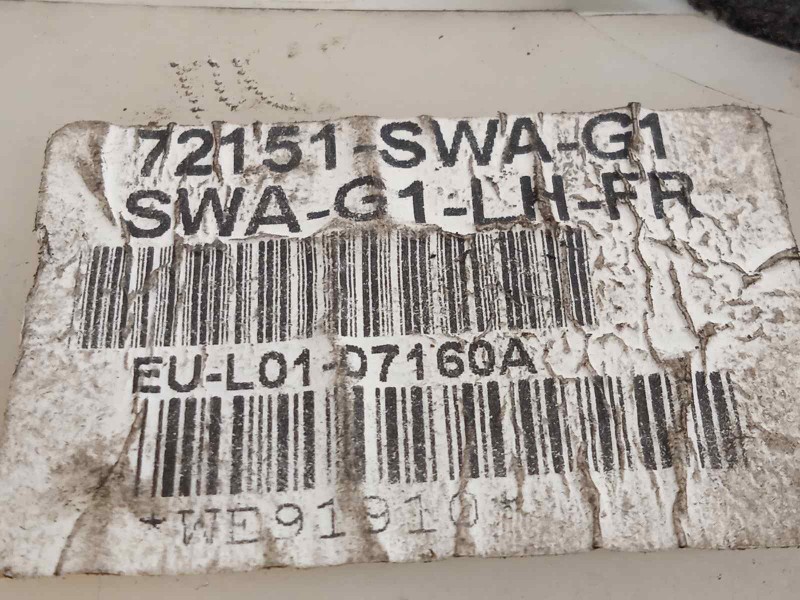 Recambio de cerradura puerta delantera izquierda para honda cr-v (re) comfort referencia OEM IAM 72151SWAG1  
