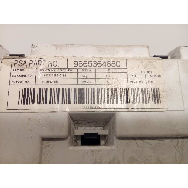 Recambio de cuadro instrumentos para citroën c5 berlina premier referencia OEM IAM 9665364680  