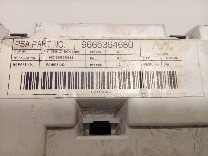 Recambio de cuadro instrumentos para citroën c5 berlina premier referencia OEM IAM 9665364680  