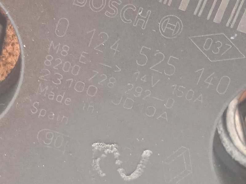 Recambio de alternador para nissan note (e11e) 1.5 dci turbodiesel cat referencia OEM IAM 23100JD10A 8200728292 8200728292