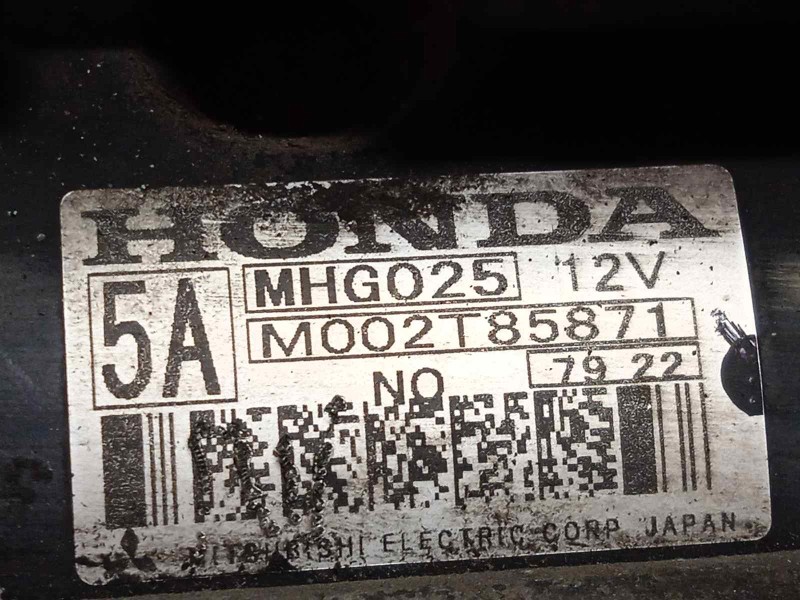 Recambio de motor arranque para honda cr-v (re) comfort referencia OEM IAM MHG025  M002T85871