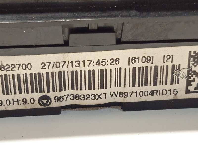 Recambio de mando climatizador para peugeot 5008 1.6 hdi fap referencia OEM IAM 96738323XT  6452Y4
