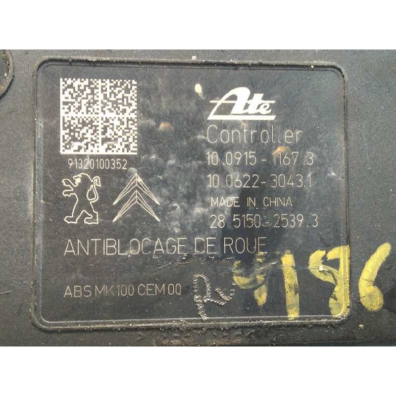 Recambio de abs para citroën c3 tonic referencia OEM IAM 9802460680 10091511673 10022001214