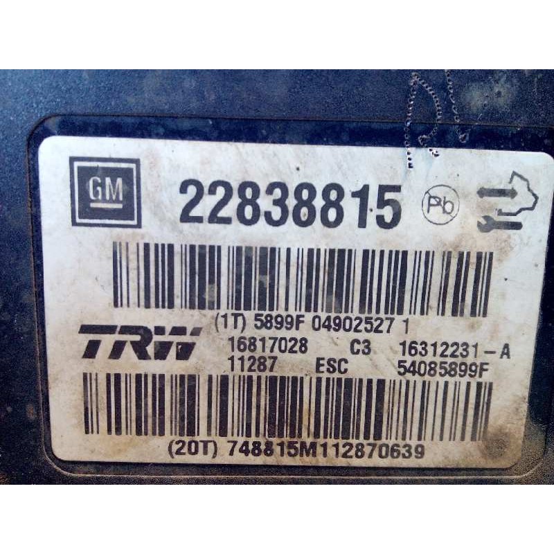 Recambio de abs para opel insignia berlina 2.0 16v cdti referencia OEM IAM 22838815 16312231 16817028