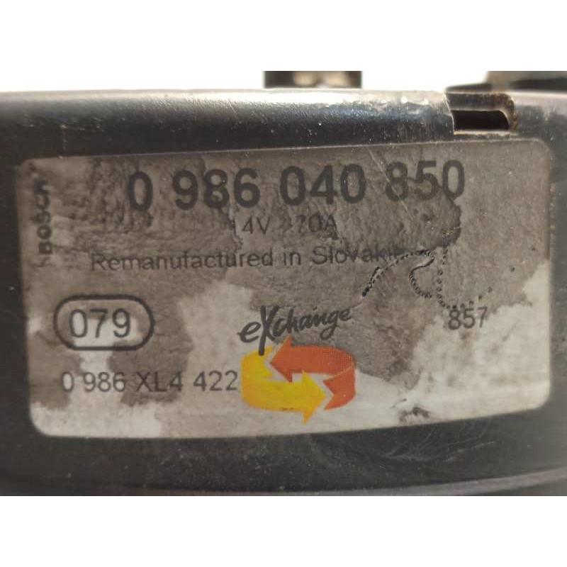 Recambio de alternador para nissan terrano/terrano.ii (r20) 2.7 turbodiesel referencia OEM IAM 0986040850  