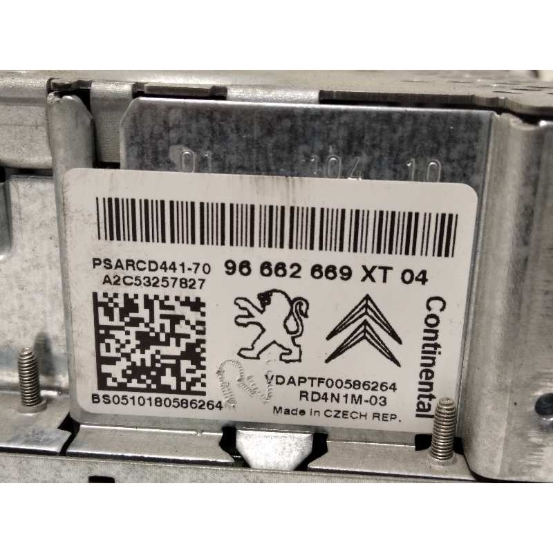 Recambio de sistema audio / radio cd para citroën c3 1.4 hdi referencia OEM IAM 99662669XT  A2C53257827