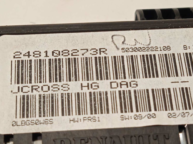 Recambio de cuadro instrumentos para renault scenic iii 1.5 dci diesel fap referencia OEM IAM 248108273R  