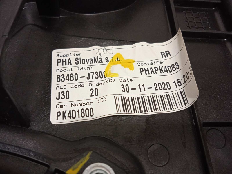 Recambio de elevalunas trasero derecho para kia xceed edrive phev referencia OEM IAM 83480J7300  83460J7000