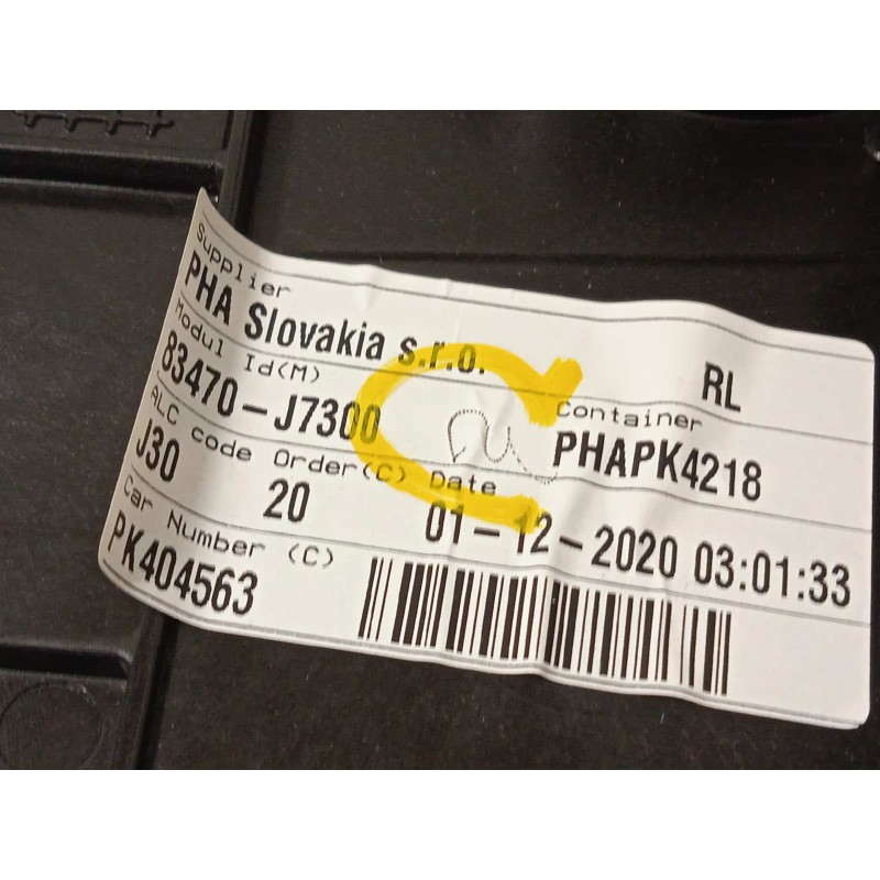 Recambio de elevalunas trasero izquierdo para kia xceed edrive phev referencia OEM IAM 83470J7300  83450J7000