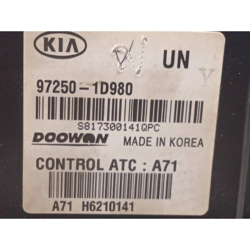 Recambio de mando climatizador para kia carens (un) 2.0 crdi referencia OEM IAM 972501D980  972501D980WK