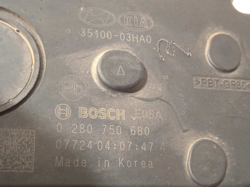 Recambio de caja mariposa para kia xceed edrive phev referencia OEM IAM 3510003HA0  0280750680