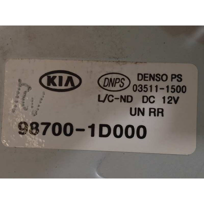 Recambio de motor limpia trasero para kia carens (un) 2.0 crdi referencia OEM IAM 987001D000  035111500
