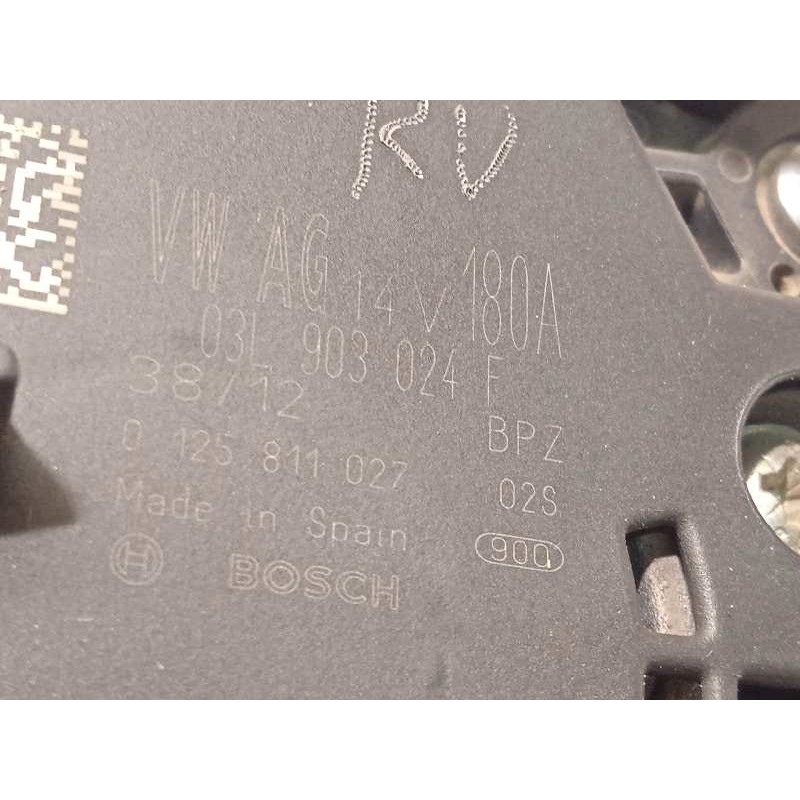 Recambio de alternador para volkswagen sharan (7n1) 2.0 tdi referencia OEM IAM 03L903024F  0125811027
