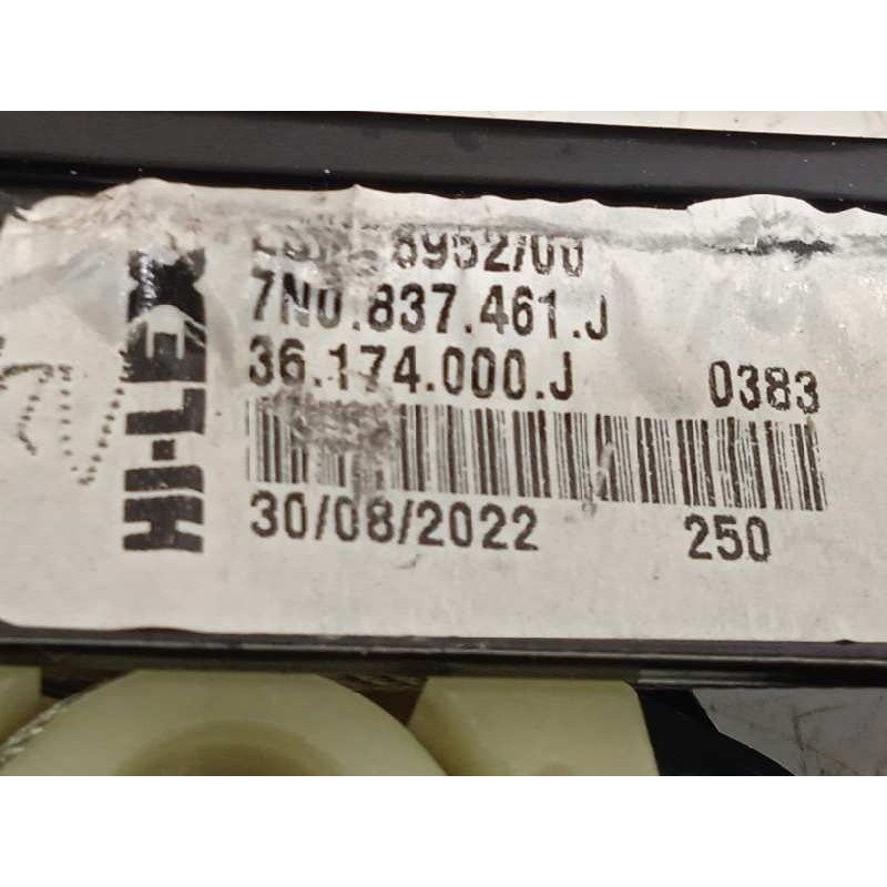 Recambio de elevalunas delantero izquierdo para volkswagen sharan (7n1) 2.0 tdi referencia OEM IAM 7N0837461J  8K0959802B