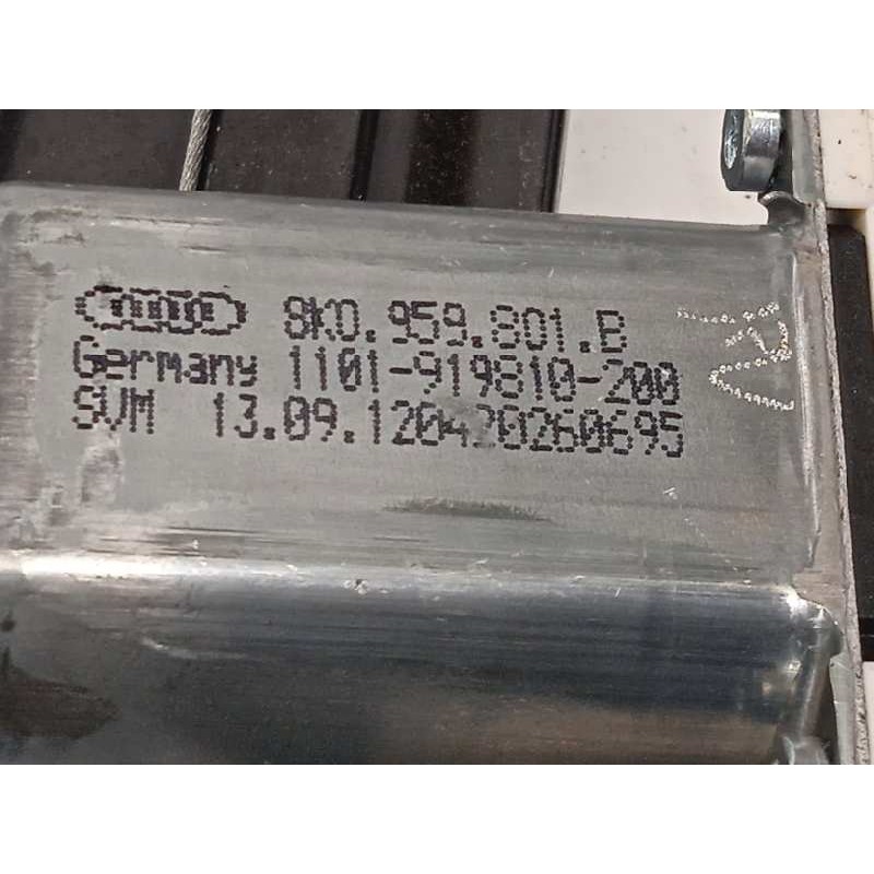 Recambio de elevalunas trasero derecho para volkswagen sharan (7n1) 2.0 tdi referencia OEM IAM 7N0843700F  8K0959801B