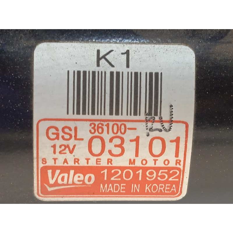 Recambio de motor arranque para kia rio basic referencia OEM IAM 3610003101  