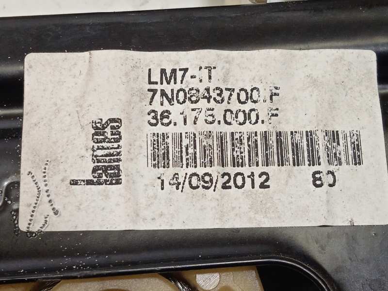 Recambio de elevalunas trasero derecho para volkswagen sharan (7n1) 2.0 tdi referencia OEM IAM 7N0843700F  8K0959801B
