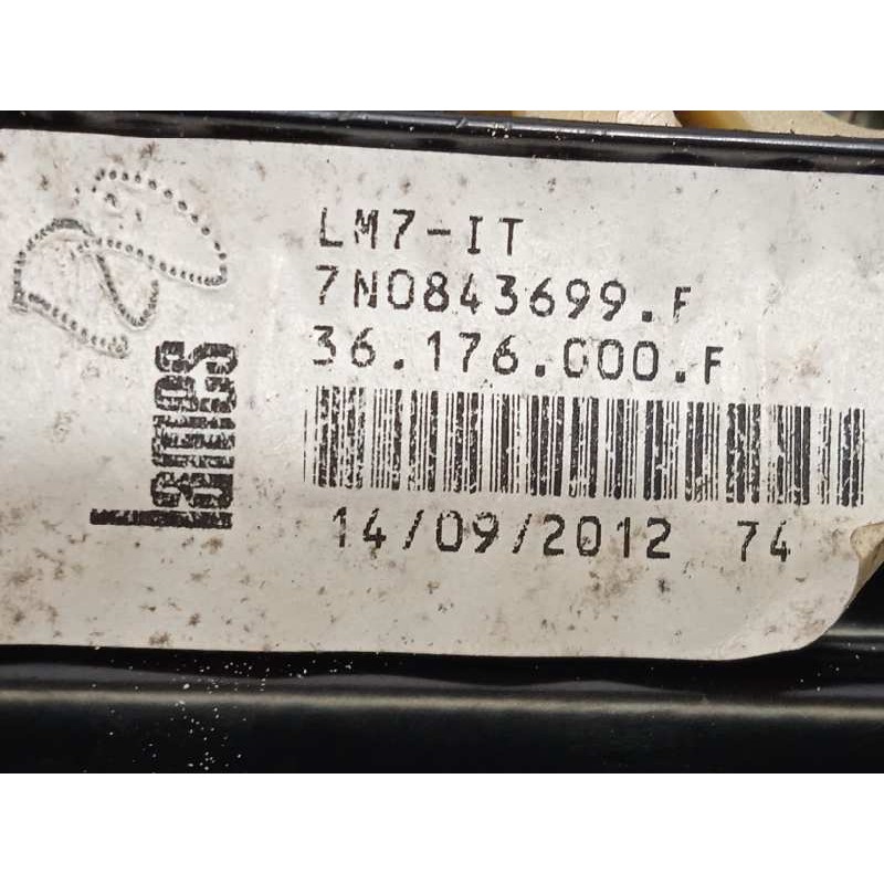 Recambio de elevalunas trasero izquierdo para volkswagen sharan (7n1) 2.0 tdi referencia OEM IAM 7N0843699F  8K0959802B
