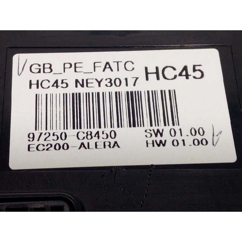 Recambio de mando climatizador para hyundai i20 active 1.0 tgdi cat referencia OEM IAM 97250C8450  97250C8450RDR