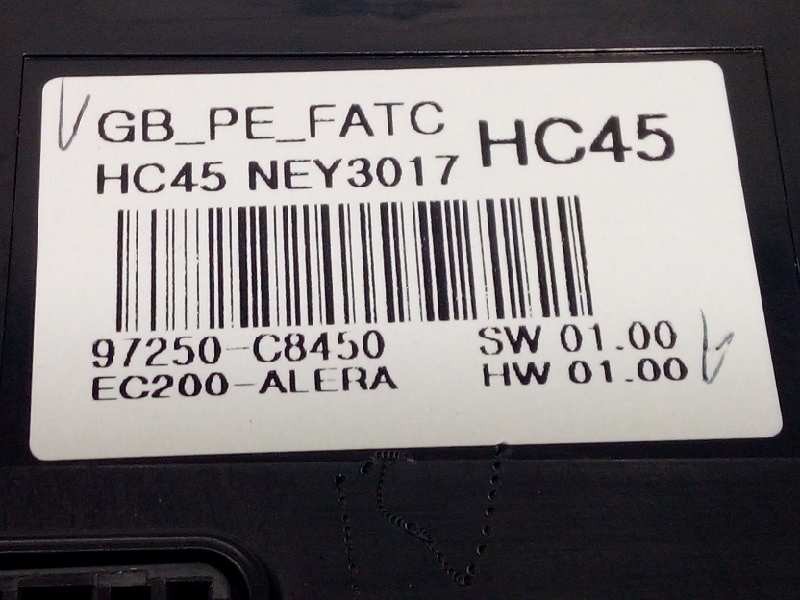 Recambio de mando climatizador para hyundai i20 active 1.0 tgdi cat referencia OEM IAM 97250C8450  97250C8450RDR