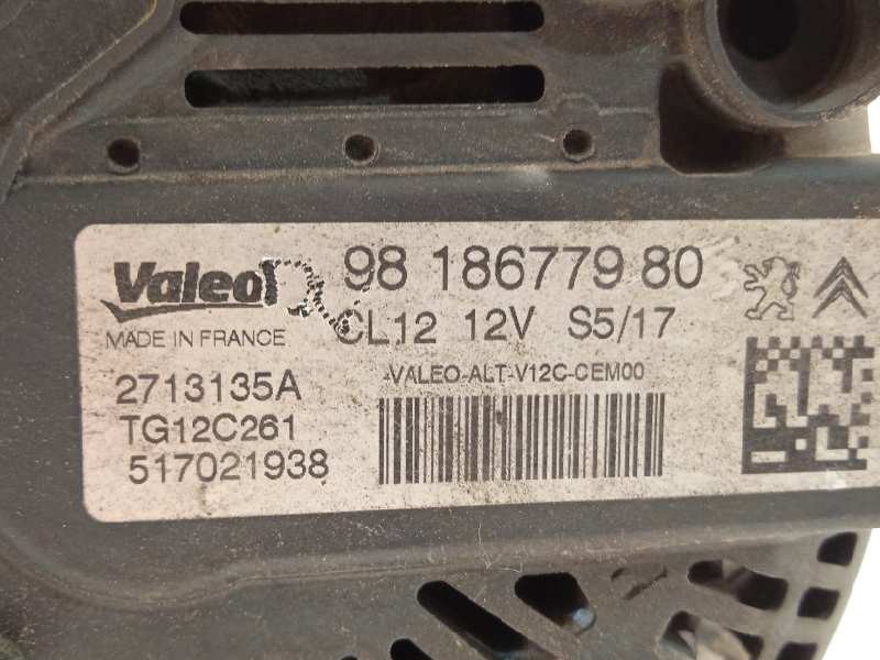 Recambio de alternador para peugeot 308 1.2 12v e-thp referencia OEM IAM 9818677980 2713135A TG12C261