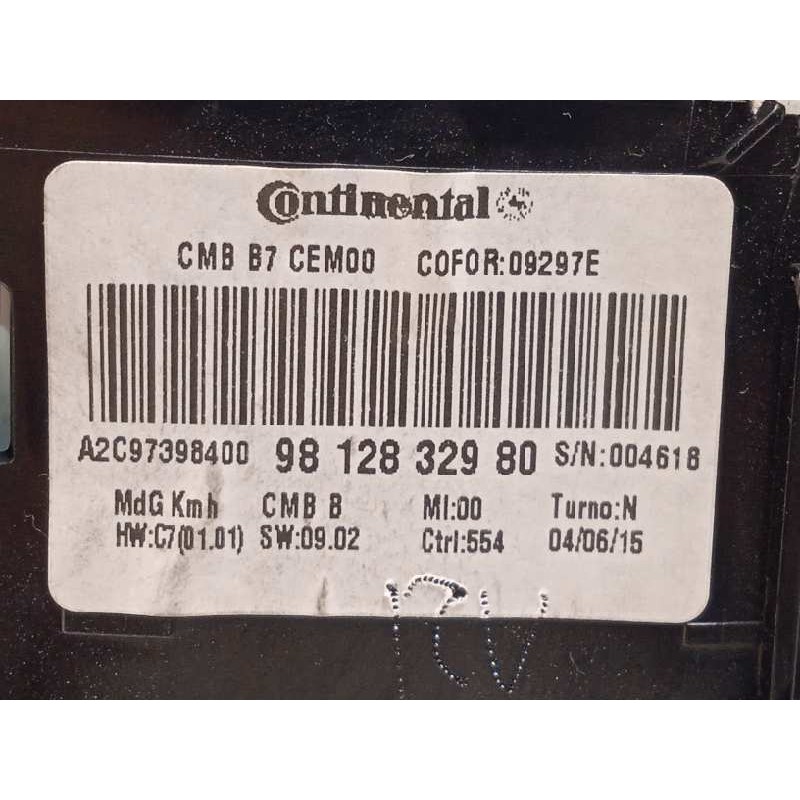 Recambio de cuadro instrumentos para citroën c4 lim. shine referencia OEM IAM 9812832980  