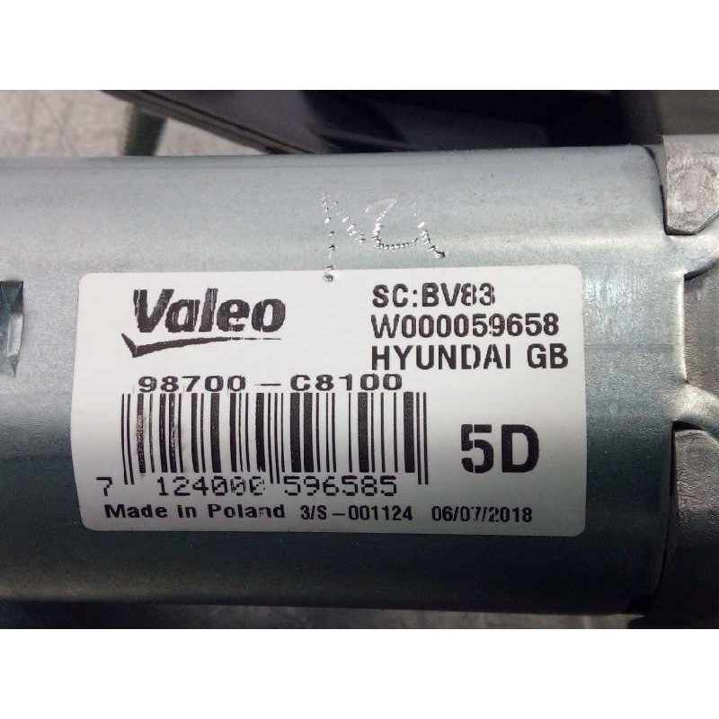 Recambio de motor limpia trasero para hyundai i20 active 1.0 tgdi cat referencia OEM IAM 98700C8100  