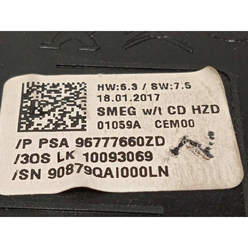 Recambio de mando climatizador para peugeot 308 1.2 12v e-thp referencia OEM IAM 96777660ZD  