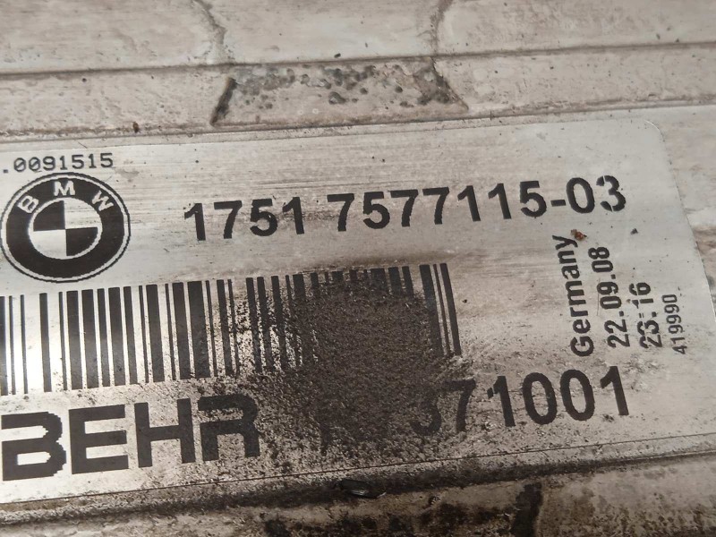 Recambio de intercooler para bmw serie 7 (f01/f02) 740i referencia OEM IAM 17517577115  