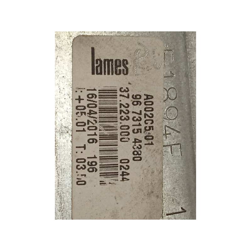 Recambio de elevalunas delantero derecho para peugeot 208 access referencia OEM IAM 9673154380  9674254380