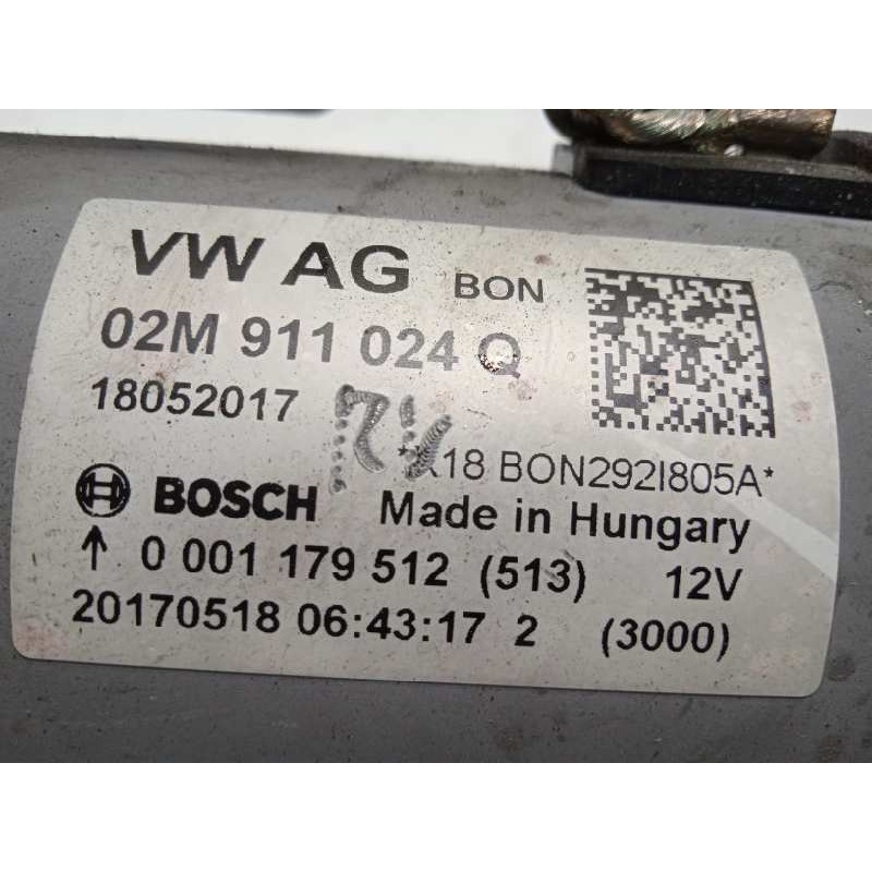 Recambio de motor arranque para volkswagen polo 1.0 tsi referencia OEM IAM 02M911024Q  0001179512