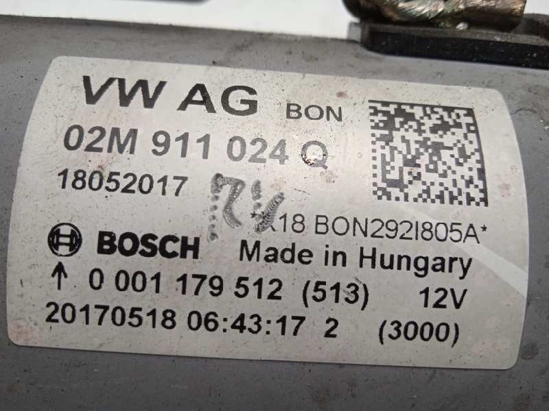 Recambio de motor arranque para volkswagen polo 1.0 tsi referencia OEM IAM 02M911024Q  0001179512
