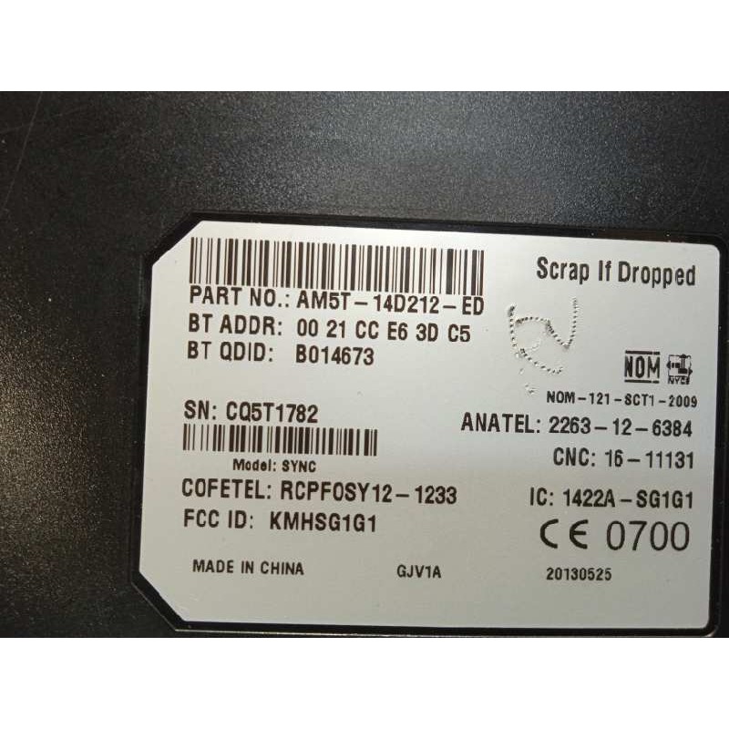 Recambio de modulo electronico para ford c-max 1.0 ecoboost cat referencia OEM IAM AM5T14D212ED  2016484